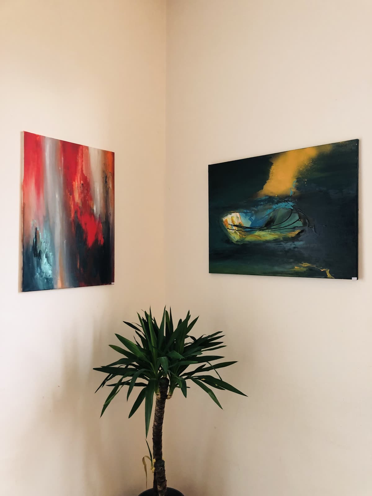 Œuvre abstraite exposée – Lonay 2023